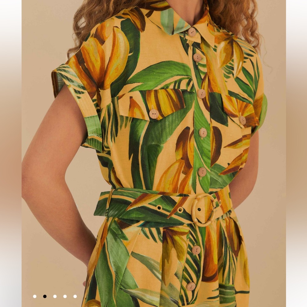 Farm Rio | BANANART YELLOW ROMPER - Picture 2 of 5